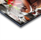 226 Chocolate cake with red berries and fruitscho Acrylic print