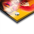 330 Young model in a vibrant colored suit eating Acrylic print