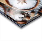 320 Sea ​​salt in wooden spoon top view Acrylic print