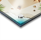 356 Blank paper for text on the white sand of the Acrylic print