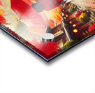 378 Woman in Red Coat with Red Umbrella from behi Acrylic print