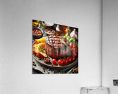 Beef fillet with vegetable garnish 5 Acrylic Print