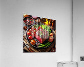 Beef fillet with vegetable garnish 1 Acrylic Print
