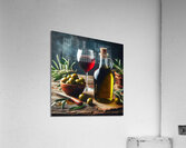 olive oil olives still life 9 Acrylic Print