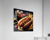 hot dog fast fat american meat food sausage hot b 1714338577.824 Acrylic Print