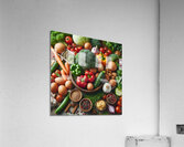 Health food for fitness concept with fruit vegeta 1714505625.2271 Acrylic Print
