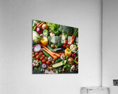 Health food for fitness concept with fruit vegeta 1714505630.1634 Acrylic Print