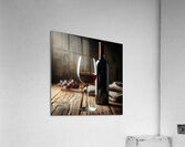 bottle of wine and a full glass 15 Acrylic Print