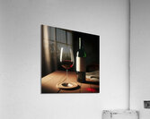 bottle of wine and a full glass 13 Acrylic Print