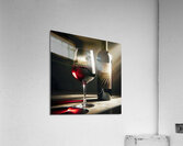 bottle of wine and a full glass 14 Acrylic Print