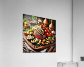 Succulent and juicy portions of grilled steak ser 1715096750.6025 Acrylic Print