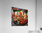 chicken fillet with vegetables vegetable garnish Acrylic Print