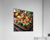 Norwegian salmon salmon with vegetables salmon wi 1715427452.5385 Acrylic Print