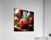 Strawberries studio lighting 9 Acrylic Print