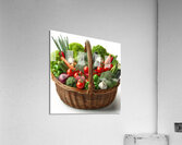 Basket with various fresh vegetables 2 Acrylic Print