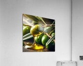 Olive oil on branch food 3 Acrylic Print