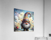 399 Mixed media painting of a whimsical nome Acrylic Print