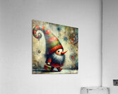 06 Mixed media painting of a whimsical nomeelf.jp Acrylic Print