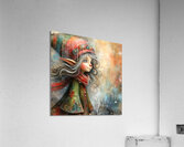 68 Mixed media painting of a caprices nomeelf Acrylic Print