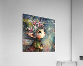 65 Mixed media painting of a caprices nomeelf Acrylic Print