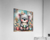 57 Mixed media painting of a whimsical koala Acrylic Print