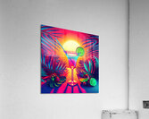 135 Creative food template. Daiquiri cocktail wit Acrylic Print