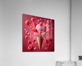 Strawberry ice cream chocolate vanilla various ic 1717277196.3454 Acrylic Print