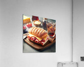 01 Sandwich bread tomato lettuce and yellow chees Acrylic Print