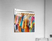 35 Colorful T Shirts Hanging on Clothes Rack Acrylic Print