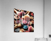 109 Close Up View of Makeup Brushes with a Variet Acrylic Print