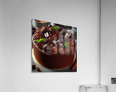 225 Chocolate cake with red berries and fruitscho Acrylic Print