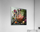 293 Assorted carrots arranged on the table studio Acrylic Print