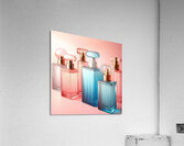 278 Five Pink and Blue Perfume Bottles Perfectly Acrylic Print