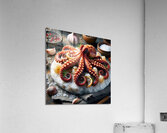 316 octopus cooked on white rock roasted octopus Acrylic Print