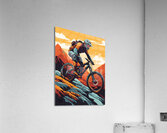 I descend on a vintage mtb Acrylic Print