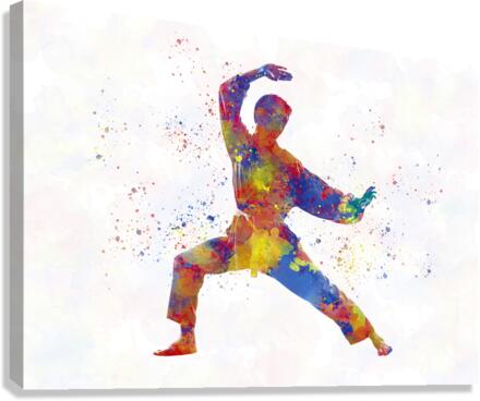 muay thai-karate-boxing Canvas Print