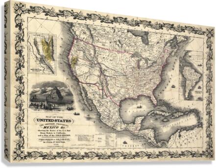 5161 United States 1849 Canvas Print