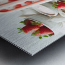 Strawberry pineapple ice cream 18 Metal print