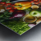 Health food for fitness concept with fruit vegeta 1714505635.5503 Metal print