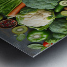 Health food for fitness concept with fruit vegeta 1714505630.8366 Metal print