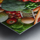 Health food for fitness concept with fruit vegeta 1714505625.2271 Metal print