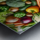 Health food for fitness concept with fruit vegeta 1714505630.1634 Metal print