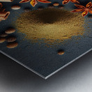 Spices on black background 4 Metal print