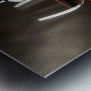 bottle of wine and a full glass 15 Metal print