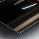 bottle of wine and a full glass 13 Metal print