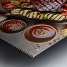 meats to prepare meats for barbecue selection of  1714757300.8772 Metal print