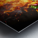 a delicious Italian salami cheese pizza over a wo 1715098744.2811 Metal print