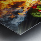 a delicious Italian salami cheese pizza over a wo 1715098754.6157 Metal print