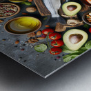 Fish fillet with vegetable garnish healthy diet b 1715272823.1623 Metal print