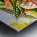 Norwegian salmon salmon with vegetables salmon wi Metal print